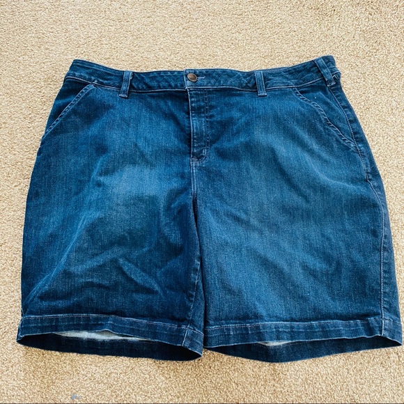 Lane Bryant Pants - Lane Bryant Bermuda Denim Jean Shorts